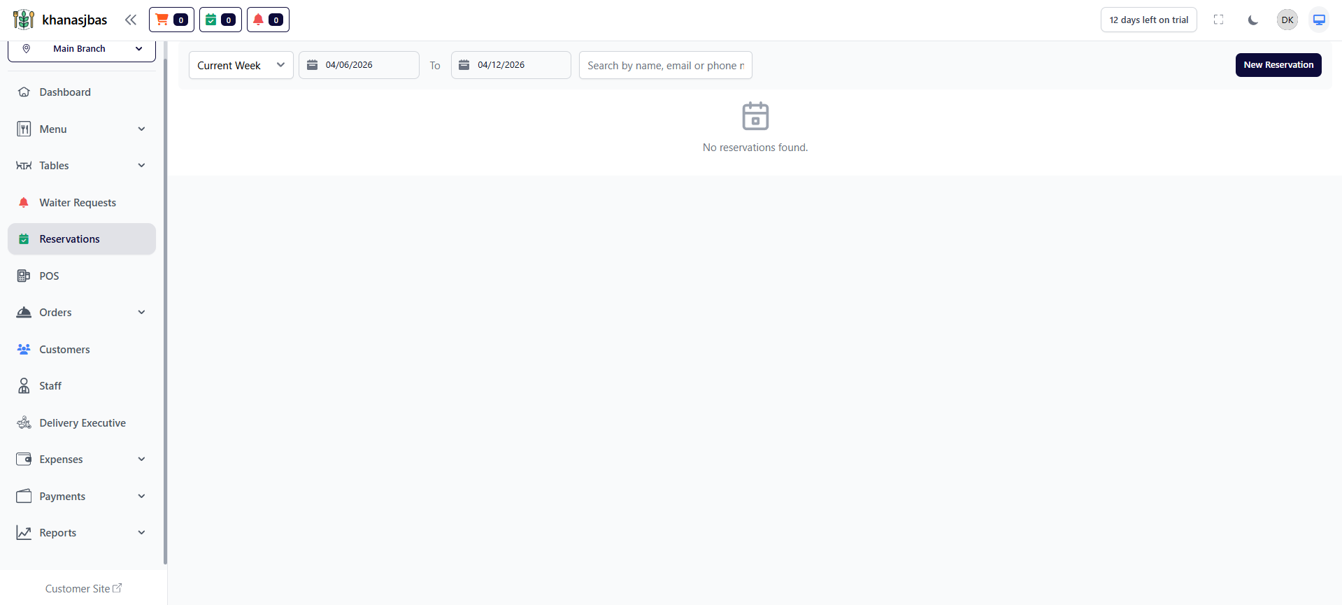 Reservations Management Image